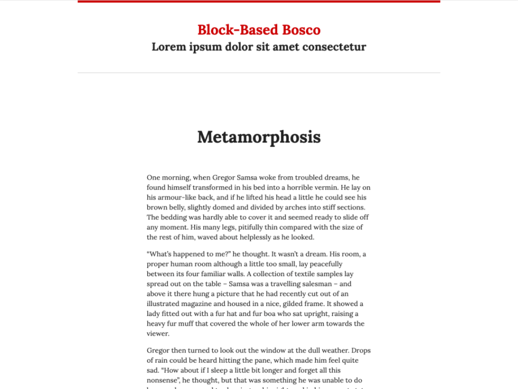 10 Best Full site editing wordpress themes Block based bosco