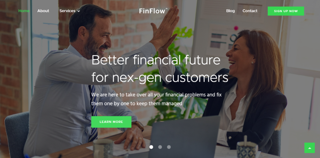 10 best webflow saas templates Finflow