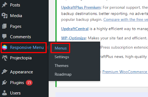 How to Work with Split Menus in Responsive Menu Plugin?