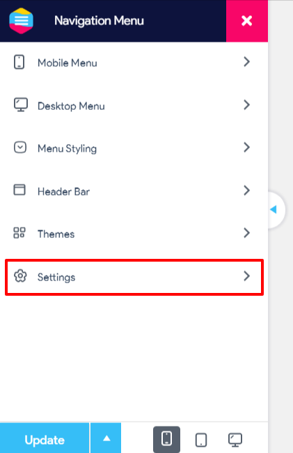 How to Open the Header Button in Another Window - Customise the existing menu 