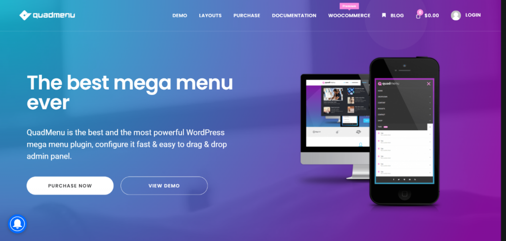 Responsive menu vs quad menu plugins Quad menu plugin