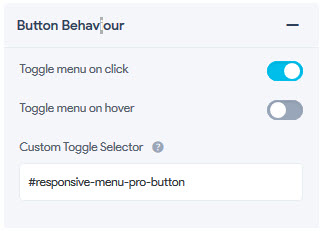 Toggle Button - Button Behaviour