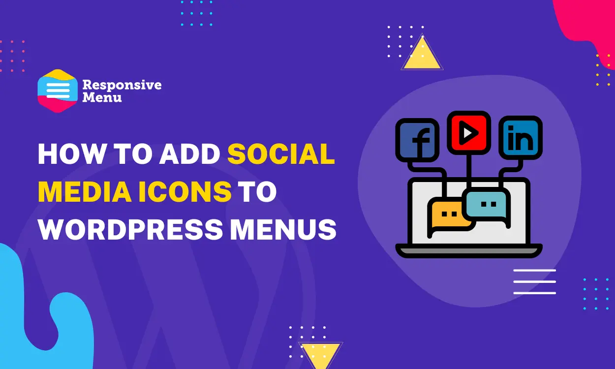 How to add social media icons to WordPress menus