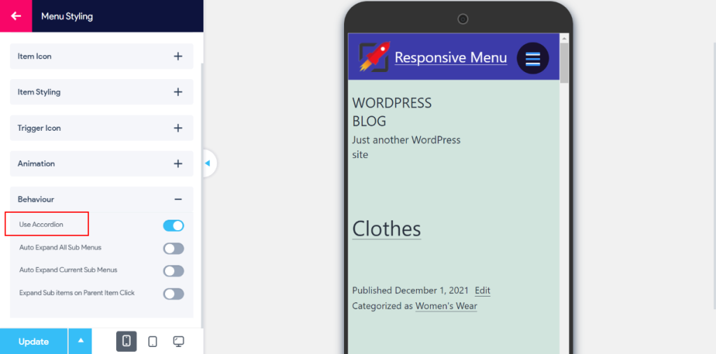 Responsive Menu